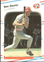 1988 Fleer Baseball Cards      242     Ron Oester